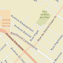 Saint-Hyacinthe Street Map