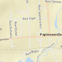 Papineauville Street Map