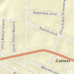 Čačinci Street Map