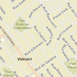 Saint-Elzéar Street Map