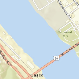 Northwest Saint Johns Bridge, Portland, OR Street Map