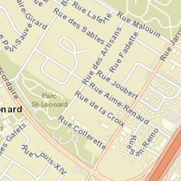 Saint-Léonard Street Map
