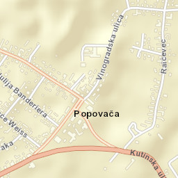 Popovača Street Map