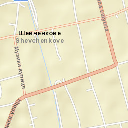 Shevchenkove Street Map