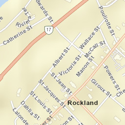 Clarence-Rockland Street Map