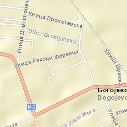 Bogojevo Street Map