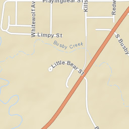 US Route 212 Busby MT 59016 Street Map