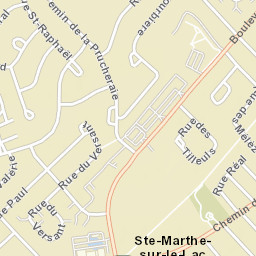 Sainte-Marthe-sur-le-Lac Street Map