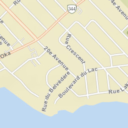 Deux-Montagnes Street Map