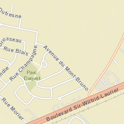 Saint-Basile-le-Grand Street Map