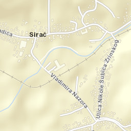Sirač Street Map