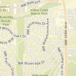 1099 Northwest Silverado Drive, Beaverton Street Map