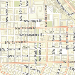 Portland, Oregon Street Map