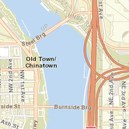 300-362 Northwest Naito Parkway, Portland Street Map