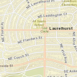 3901-4099 Northeast Flanders Street, Portland, OR Street Map