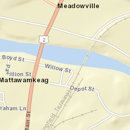 Main Street, Mattawamkeag, ME 04459, USA Street Map