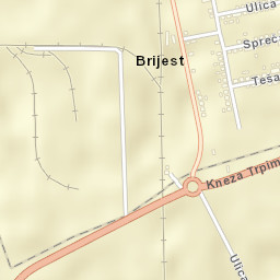 Brijest Street Map
