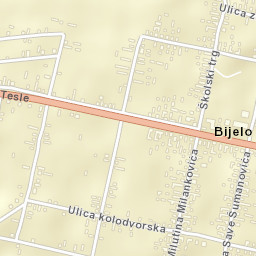 Bijelo Brdo Street Map