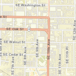 800-888 Southeast Baseline Street, Hillsboro Street Map