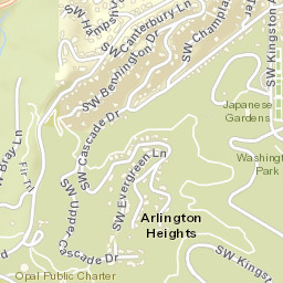 600-842 Southwest Kingston Avenue, Portland Street Map