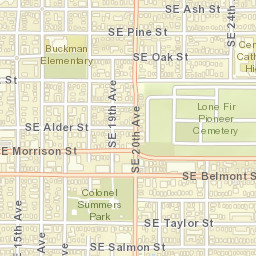 1904 Southeast Oak Street, Portland, OR Street Map