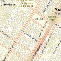 Montreal Street Map