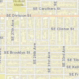 2722 Southeast 28th Place, Portland, OR Street Map