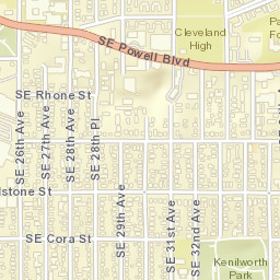 3701-3705 Southeast 28th Avenue, Portland Street Map