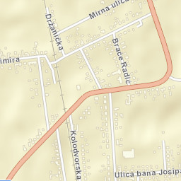 Antunovac Street Map