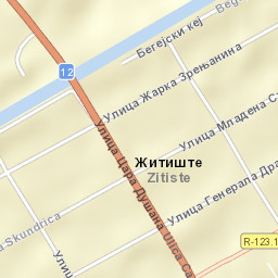 Žitište Street Map