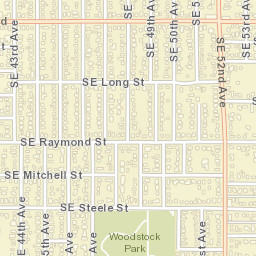 5108 Southeast Steele Street, Portland, OR Street Map