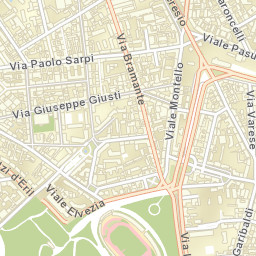 Milano Street Map