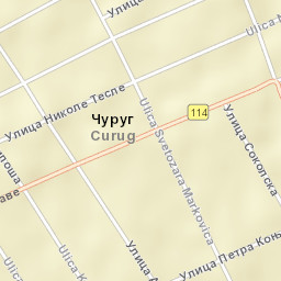 Čurug Street Map