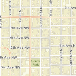 816 North Lincoln Street Aberdeen SD Street Map