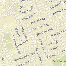 Queenswood Heights Street Map