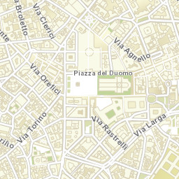 Milan, Italy Street Map