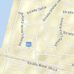 Comuna Braniştea Street Map