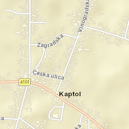 Kaptol Street Map