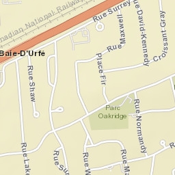 Baie-D'Urfé Street Map