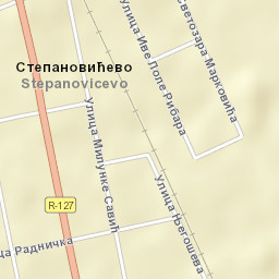 Stepanovićevo Street Map