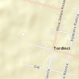 Tordinci Street Map