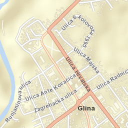 Glina Street Map