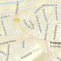 Grad Požega Street Map
