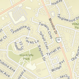 Bells Corners Street Map