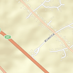 Krasica Street Map