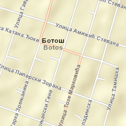 Botoš Street Map