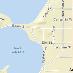 100-198 Center Street West, Amery, WI Street Map