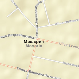 Mošorin Street Map