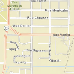 Parc-Boutin Street Map
