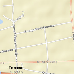 Gložan Street Map